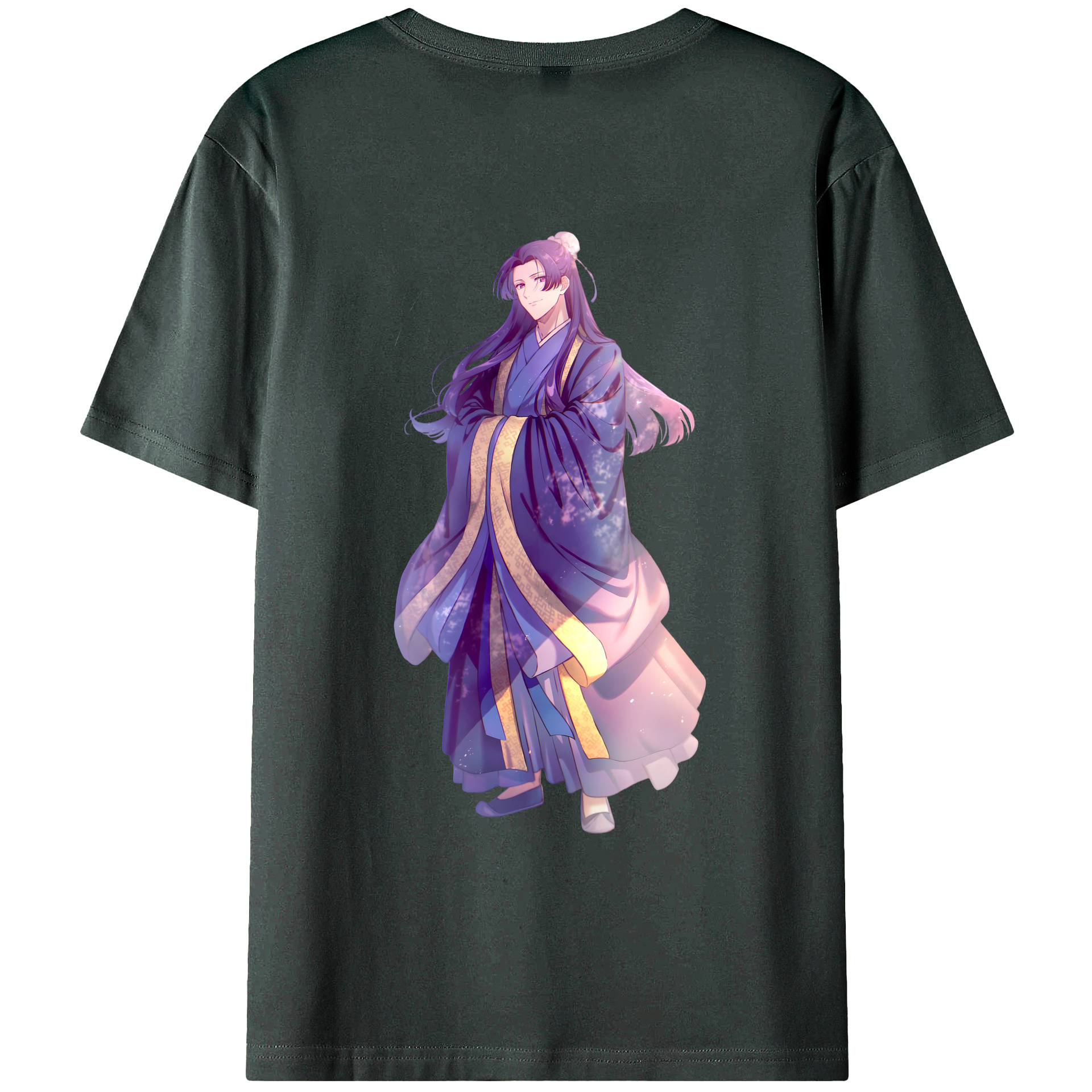 （画像用） 薬屋のひとりごと The Apothecary Diaries 綿100％ メンズ半袖Tシャツ（バックプリント） 通気性